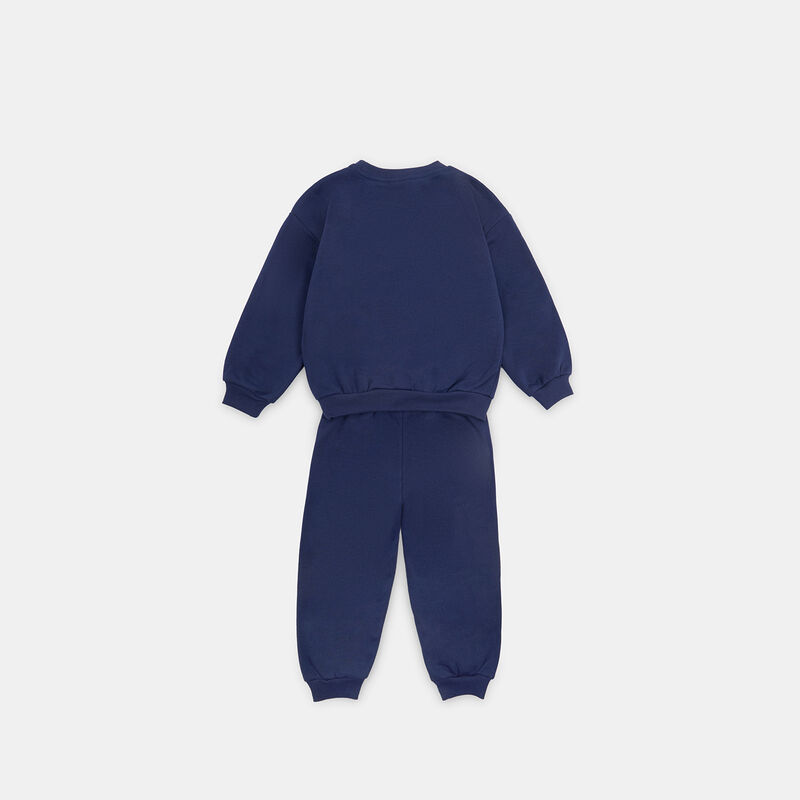 Completo Nike Essential Fleece bambini, blu/bianco