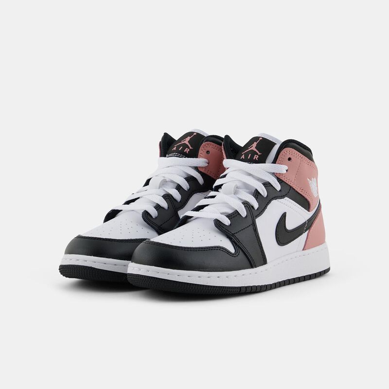 Air Jordan 1 Mid Rust Pink (GS), rosa/bianco/nero