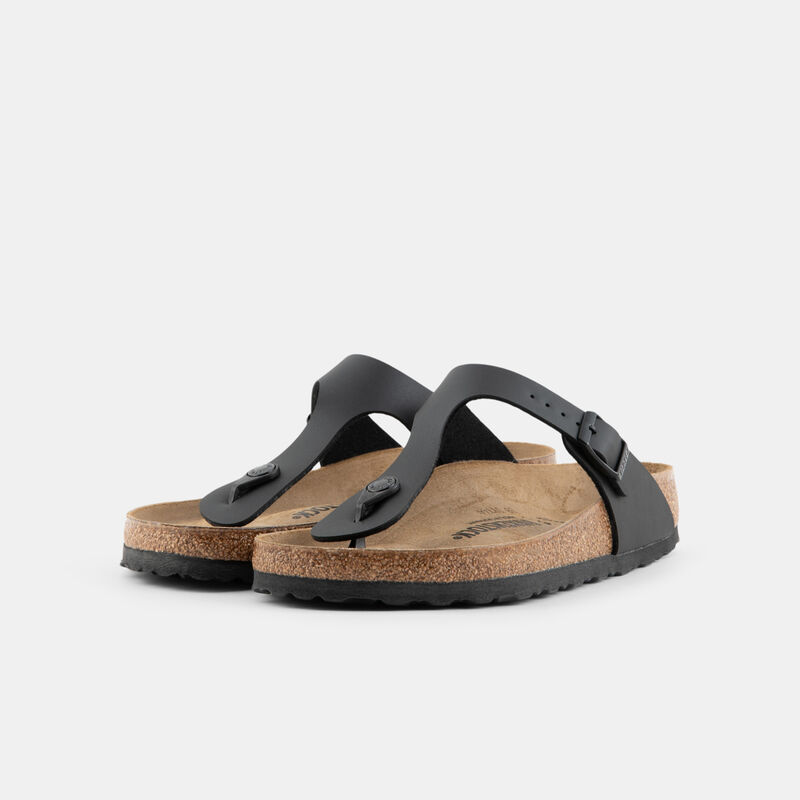 Birkenstock Gizeh, nero/marrone