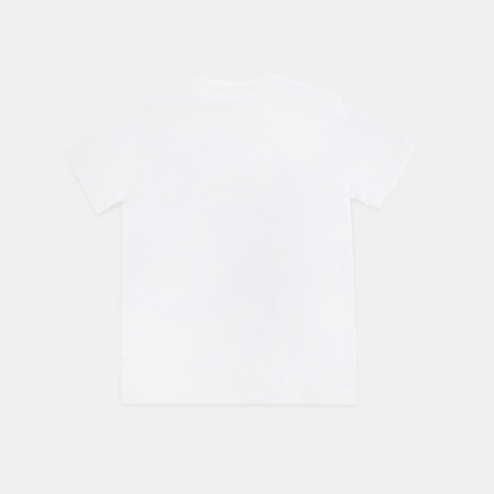 T-shirt Nike Sportswear Boxy Rest ragazzi, bianco/multicolor