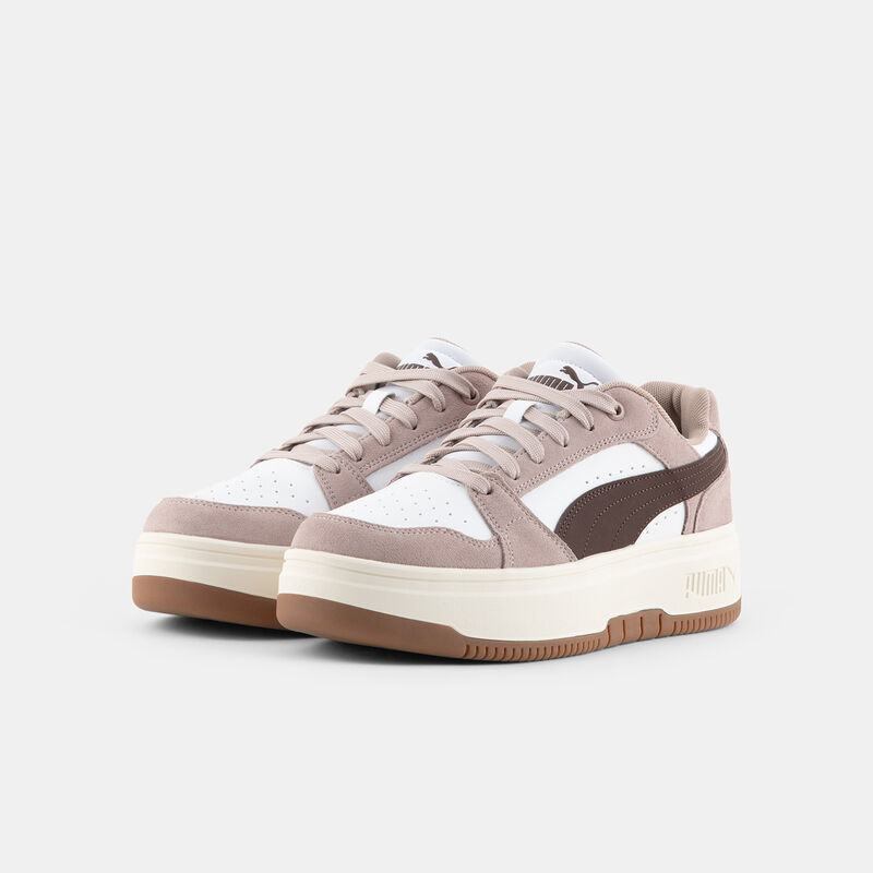 Puma Rebound Femme Low, marrone/beige/bianco
