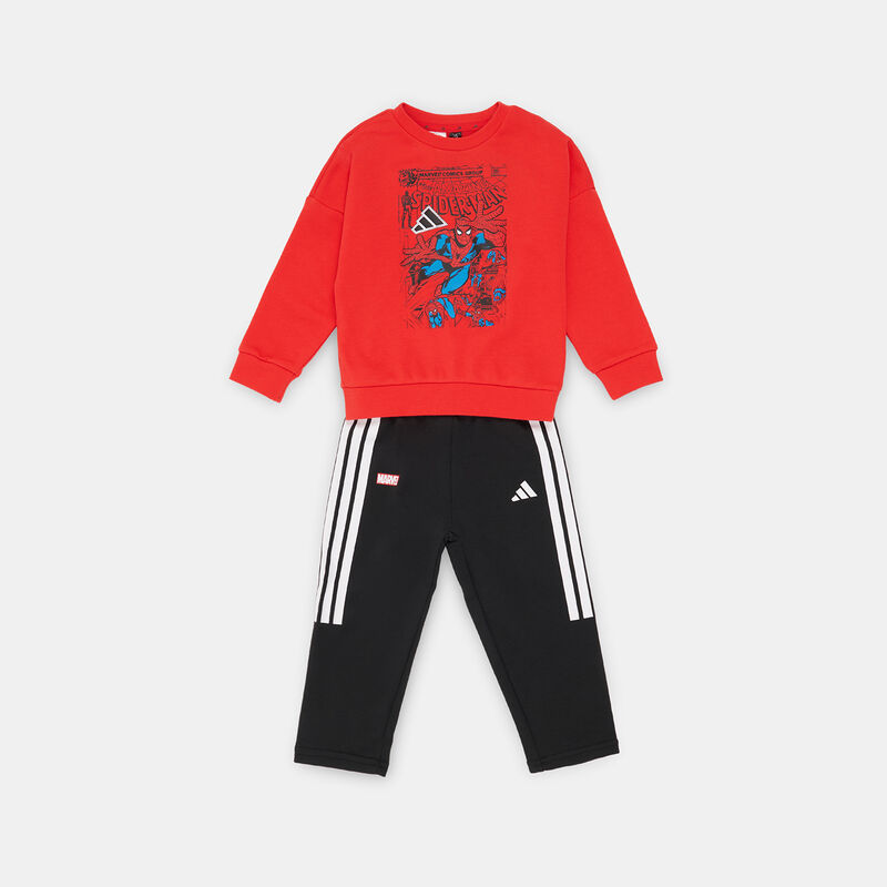 Completo adidas Spider Man Marvel neonati, rosso/nero/bianco