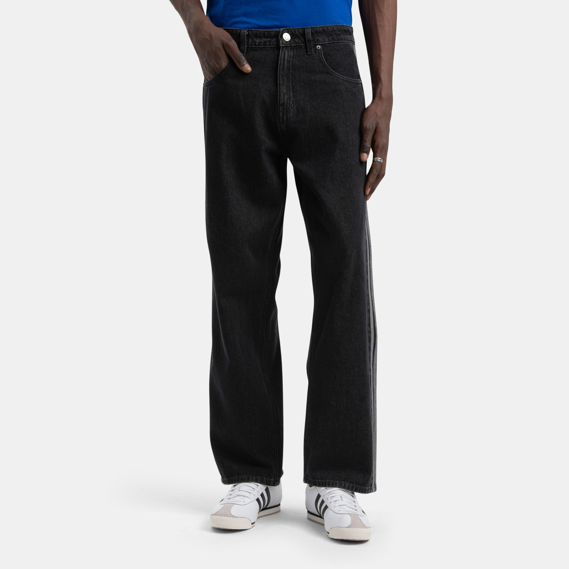 Jeans adidas Firebird adicolor Denim, nero