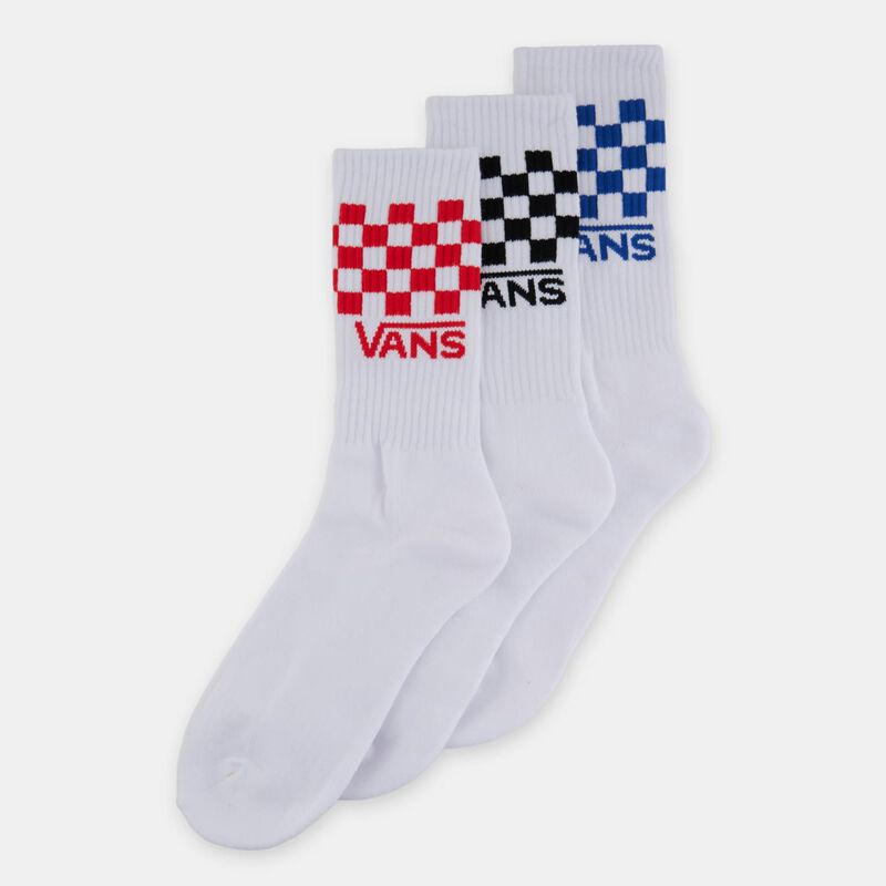 Calzini Vans Classic Check Crew (3 paia), bianco/multicolor